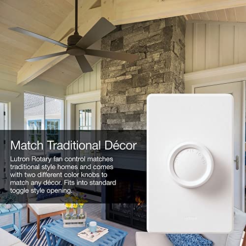 Lutron FSQ-2FH-DK Electronics Rotary On/Off Fan-Speed Control , White - Image 2
