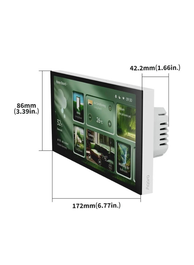 Aqara Smart MagicPad S1 6.9 Inch Screen Zigbee Whole House Smart Switch Control Work With HomeKit Aqara APP Grey Global version - Image 4
