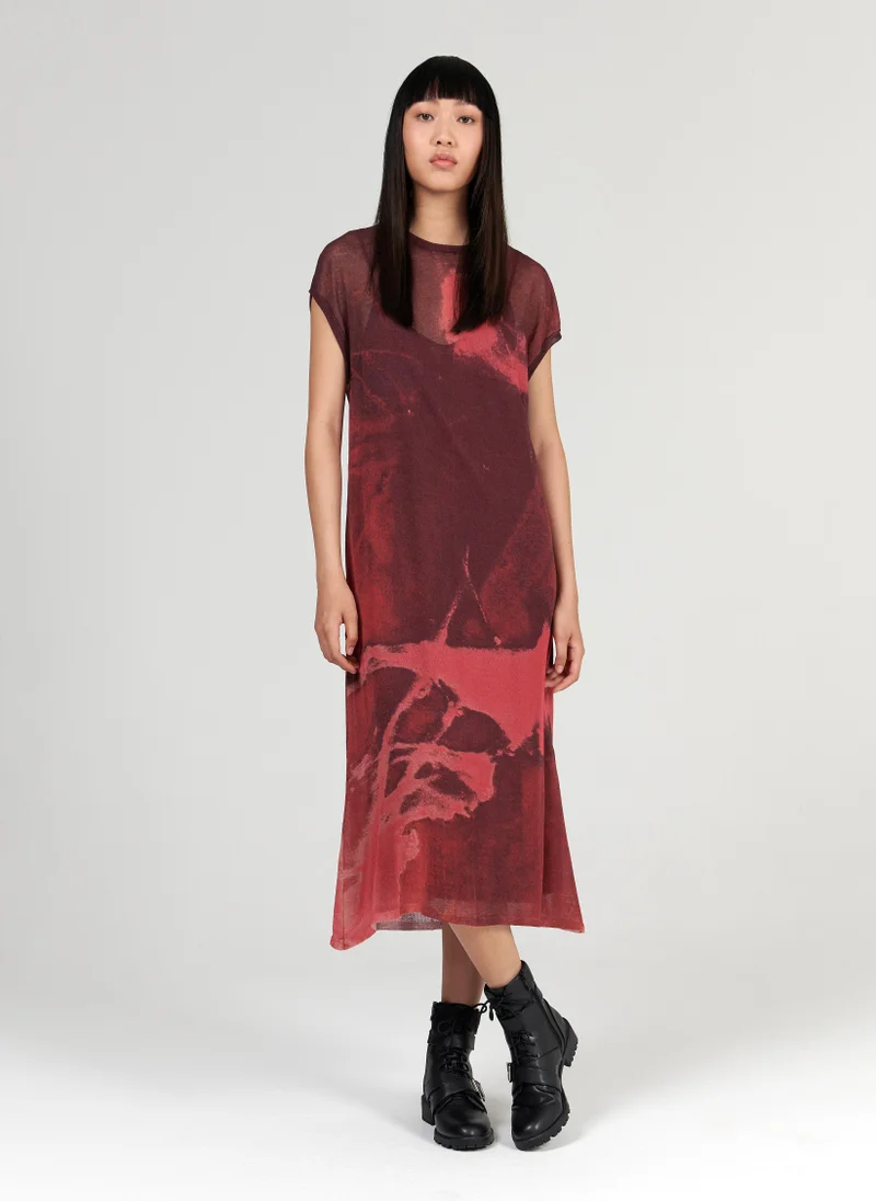 Gradient Printed Dress