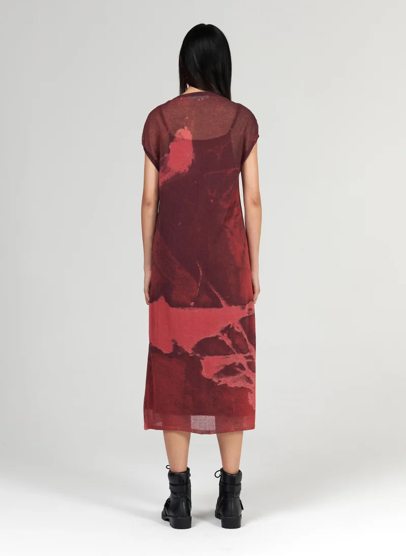leem Gradient Printed Dress