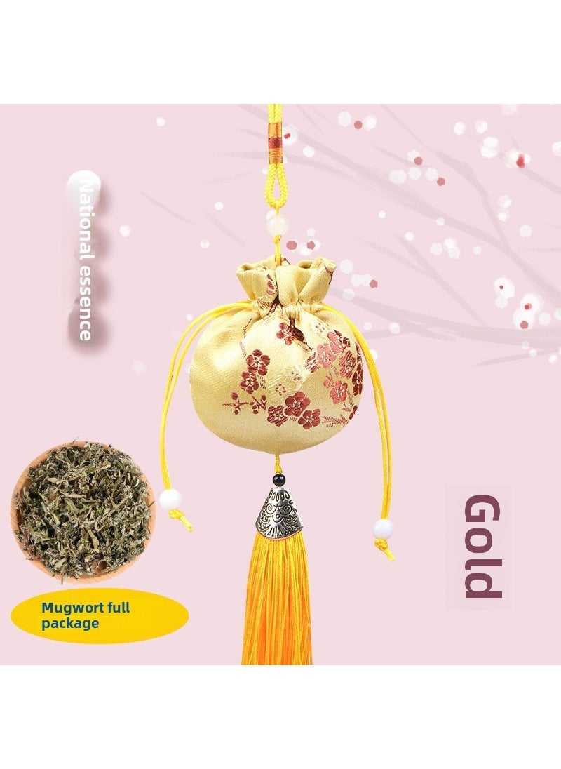 Wholesale Chinese Style Artemisia Sachets Gold (wormwood full bag)