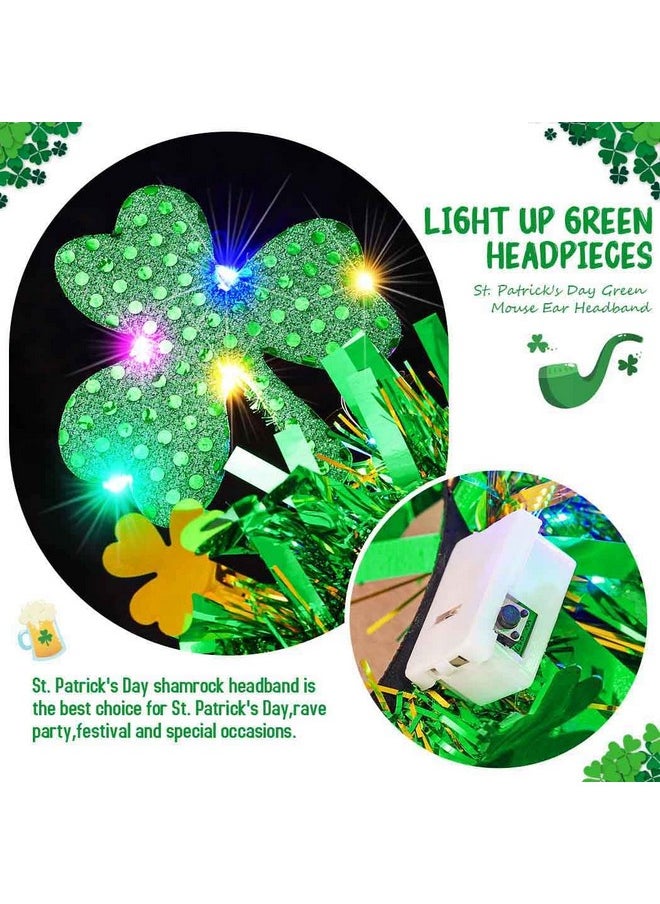 عصابة رأس مضيئة بضوء LED من Shamrock لعيد القديس باتريك، عصابة رأس أيرلندية لعيد القديس باتريك، إكسسوارات شعر للنساء - pzsku/Z40323A35A0E0803AD116Z/45/_/1735566905/193e2a76-4df4-467d-8c89-21c75408a5a3