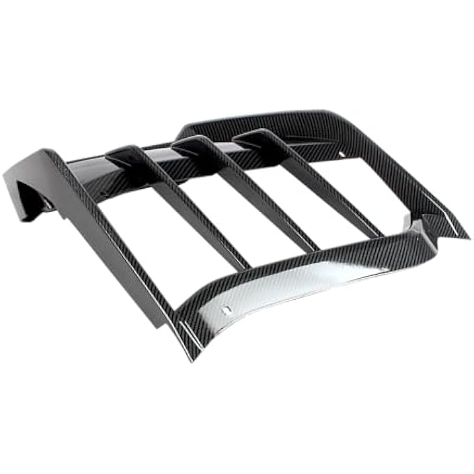 NeespoC Rear Bumper Diffuser Fit for Chevrolet Corvette C8 2020-2025 Stingray/ Z51, Add-on Body Kit Rear Lower Fin Lip Splitter Exterior Accessories(Carbon Fiber Style) - Image 5