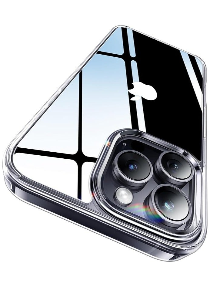 سبيس حافظة ايفون  16 برو شفاف, مقاوم للخدش والاصفرار، حماية من السقوط (سيليكون) - Image 1