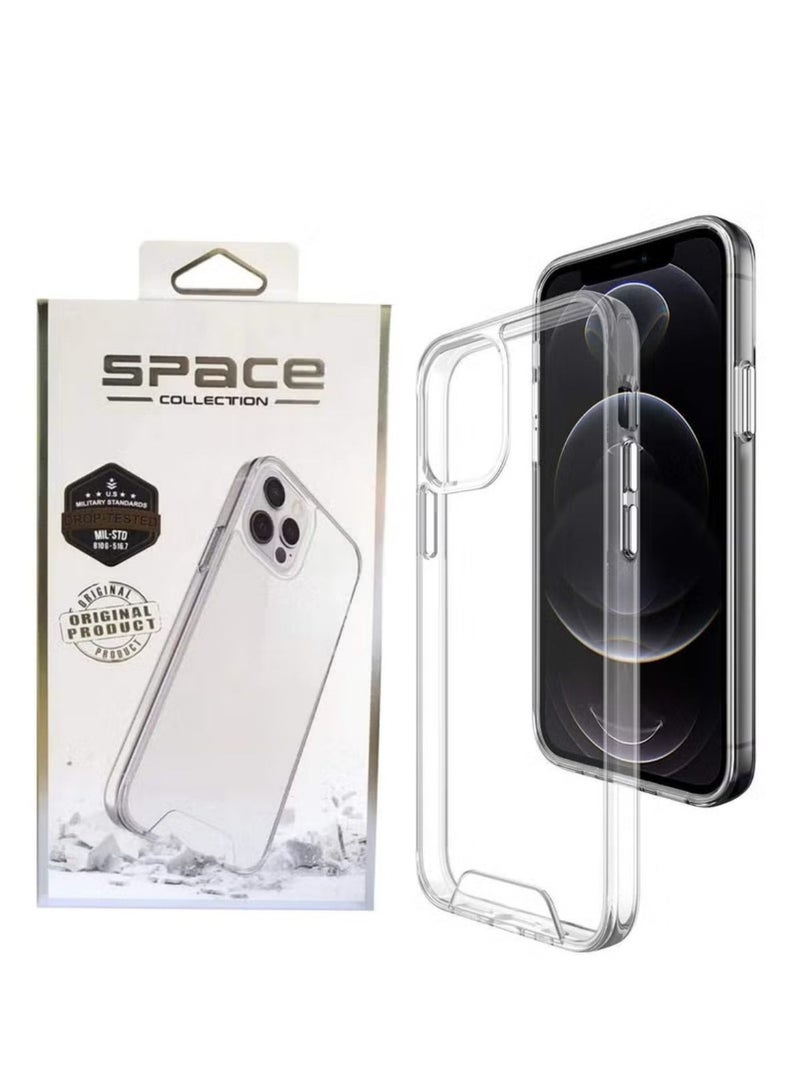 سبيس حافظة ايفون  16 برو شفاف, مقاوم للخدش والاصفرار، حماية من السقوط (سيليكون) - Image 4