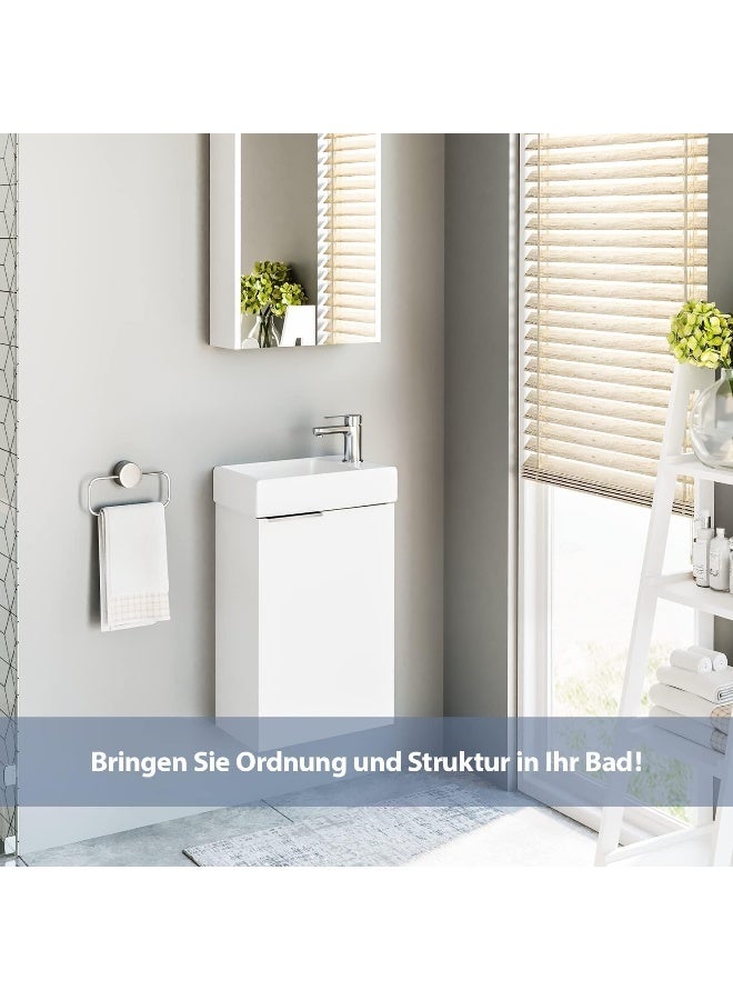 Biella Pvc Bathroom Sink Bottle Trap Kit 1/4" Slip Inlet Waste Pipe And Drain Tube For Basin White - Image 4