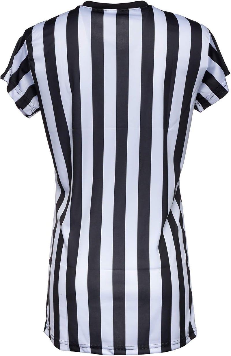 Murray Sporting Goods Women's Referee Shirt | Women's V-Neck Officials Jersey, Halloween Costume, or Waitress Uniform - Image 5