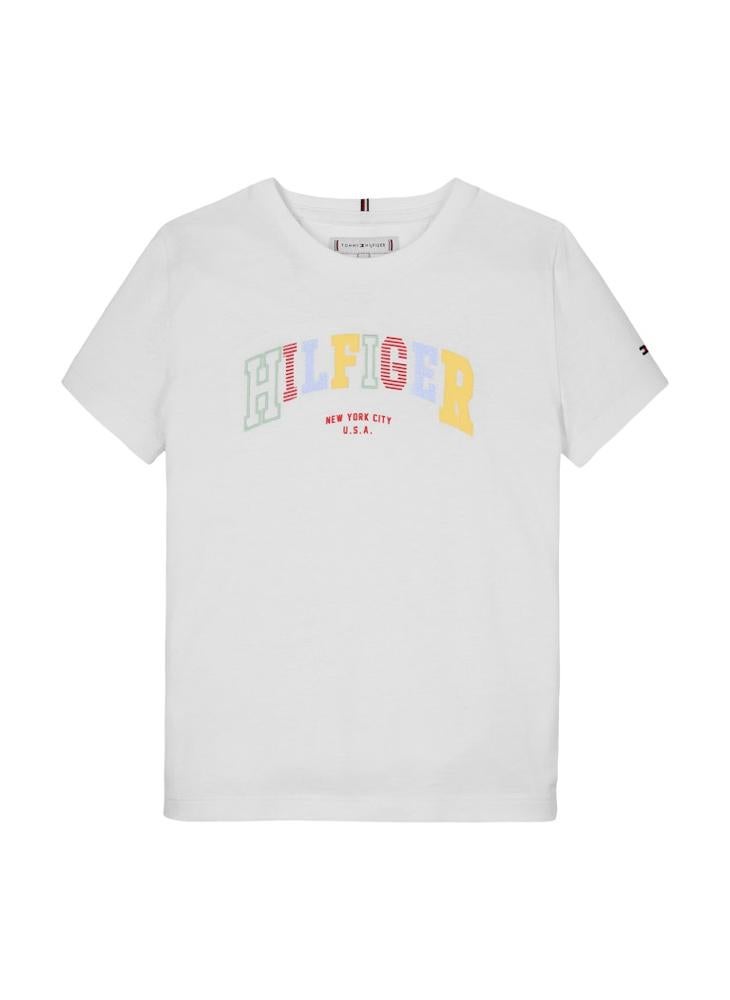 TOMMY HILFIGER Kids Varsity Crew Neck T-Shirt  - Image 4