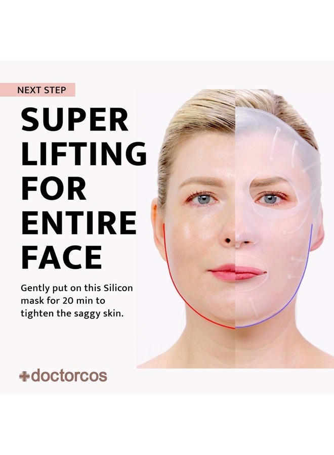 DOCTORCOS Silicone Skin Mask | Face Lifting Double Chin Reducer | V Line Lifting | Under Eye Mask | Forehead Wrinkles Treatment | Korean Skin Care - Image 2
