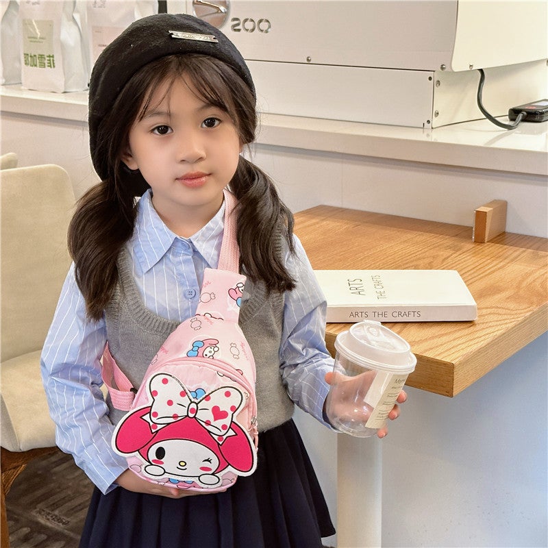 Cute Cartoon Children'S Bag, Baby Storage, Fashionable And Trendy Casual Small Backpack, Stylish Crossbody Chest Bag For Girls - Image 3