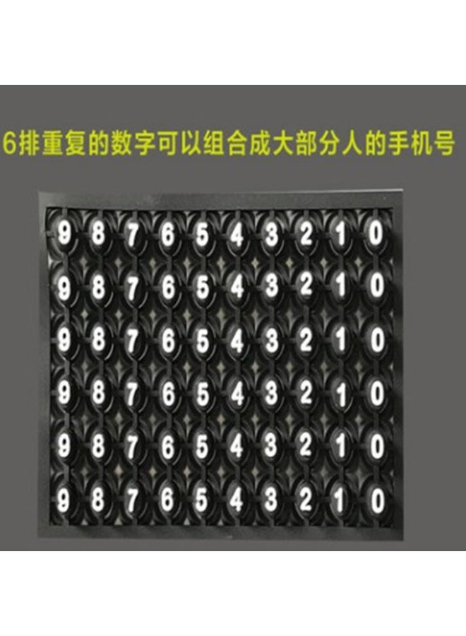 Car Key Anti-lost Mobile Phone Number Plate Keychain Key Bag Ring Buckle Men's and Women's Pendant Phone Number Plate Small Gift - Image 4
