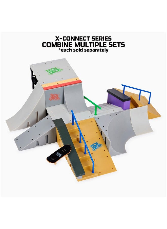 Tech Deck - Jump N’ Grind Xconnect Park Creator Customizable And Buildable Ramp Set With Exclusive Fingerboard Kids Toy For Ages 6 And Up - Image 1
