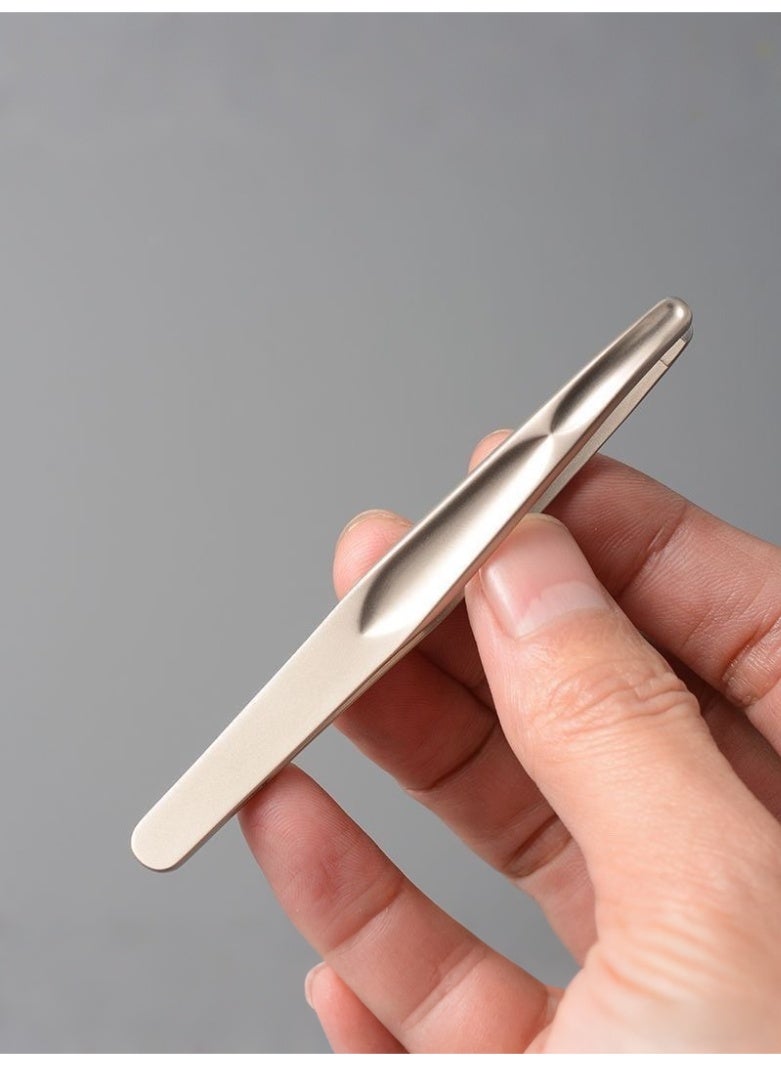 ماك جاباجز High end thickened eyebrow clip, hair removal clip, eyebrow clip, beard removal pliers, beard tweezers clip, hair removal tool round mouth, thickened for better fit and durability - Image 4