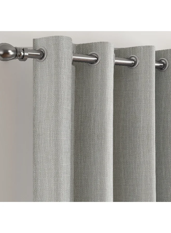 هوم بوكس Splendour 2-Piece Extra Long Lined Blackout Curtain Set 140 x 300 cm