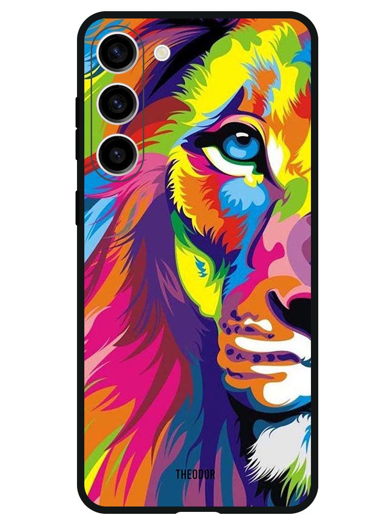 Theodor Protective Case Anti Scratch Shock Proof Bumper Cover For Samsung Galaxy S23 FE Half Lion Art - Image 1