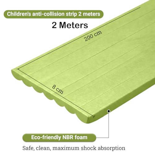 SYGA Baby Safety Strip Furniture Edge Guard Cushion Corner Cover with Tape Infant Bump Protector (Green) - Image 3