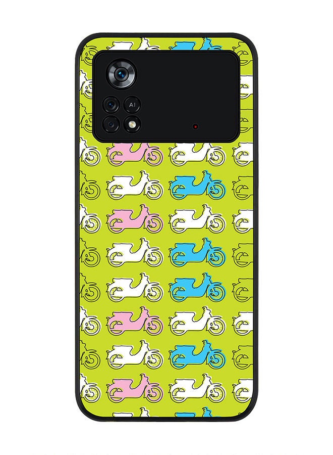 Stylizedd Rugged Black edge case for Poco M4 Pro 4G Slim fit Soft Case Flexible Rubber Edges Anti Drop TPU Gel Thin Cover - Asian Scooter - Image 1