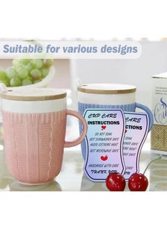 Well Tile Tumbler Care Instructions Cards Cup Care Instructions Cards 2.5X3.5 Inchbusiness Mug Cup Care Insert Customer Directions Reminder Card Washing Instructions Thank You Cards 50 Pack  - Image 4