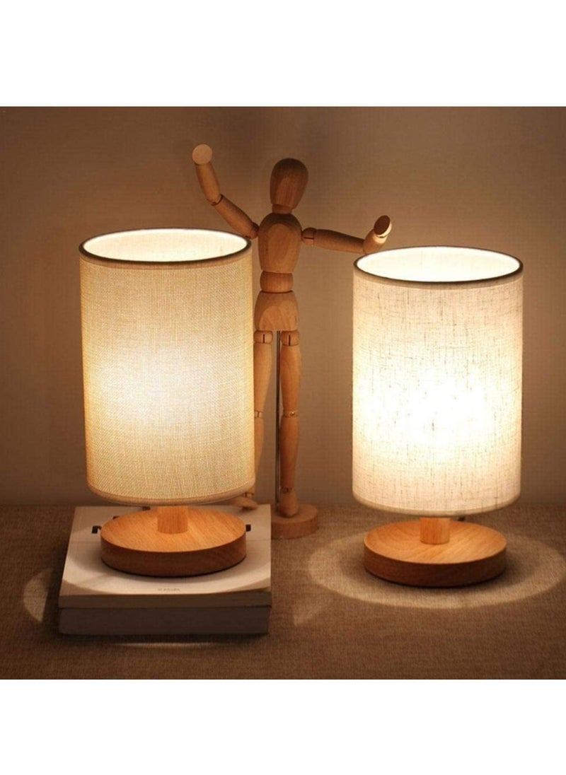 DUNISO Bedside Table Lamp With Lampshade, Premium Modern Style Desk Lamp For Premium Dining Room Bedroom Living Room Study Room Dorm  - Image 5