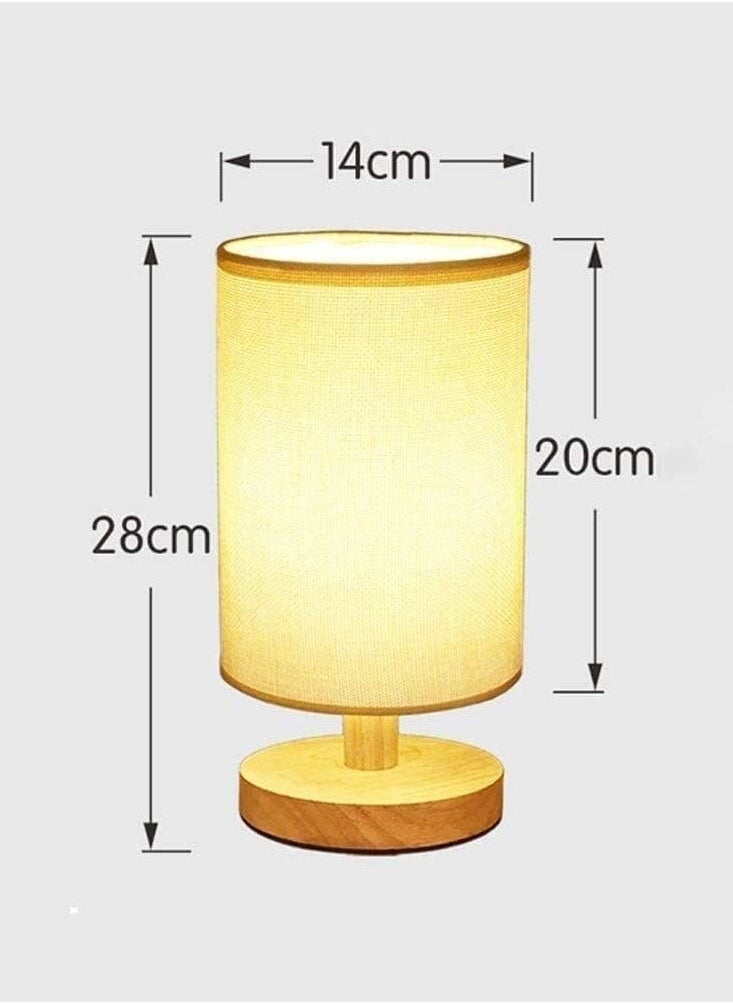 DUNISO Bedside Table Lamp With Lampshade, Premium Modern Style Desk Lamp For Premium Dining Room Bedroom Living Room Study Room Dorm  - Image 3