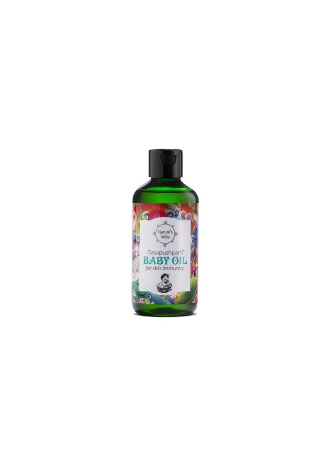 Nature's Veda Ayurvedic Dasapushpam Baby Coconut Massage Oil Promotes Baby Growth; Non Sticky ; Coconut Oil ; 200 Ml  - Image 2