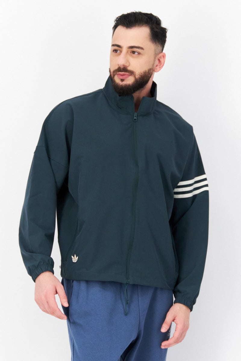 adidas Originals Men Sportswear Fit Long Sleeves Training Jacket, Dark Green  - Image 1
