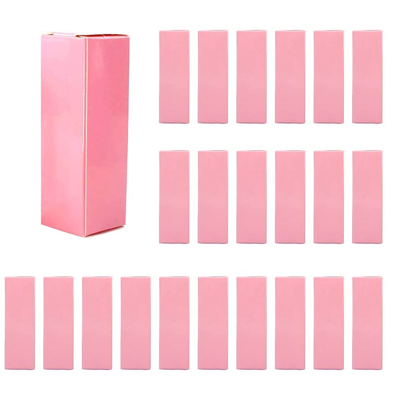 COSIDEA 50 PCS Empty Pink Lip Gloss Boxes W28 xW28 xH89mm / W1.02xW1.02xH3.5 inch, Cosmetic Perfume/Mascara Box Packaging for Small Business Wholesale, small Kraft Paper Box Luxury Holder Wrapping - Image 1