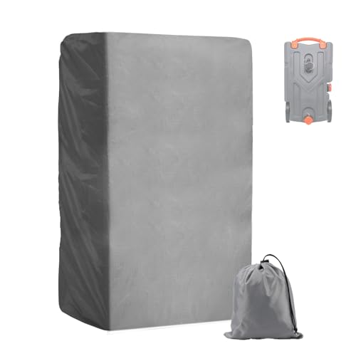 ALOCS Waterproof RV Tote Tank Cover Dustproof Portable Camper RV Tote Tank Cover Fits 2836 Gallon Tote Tanks Protect Your RV Tote Tank Gray Cover Only - Image 1