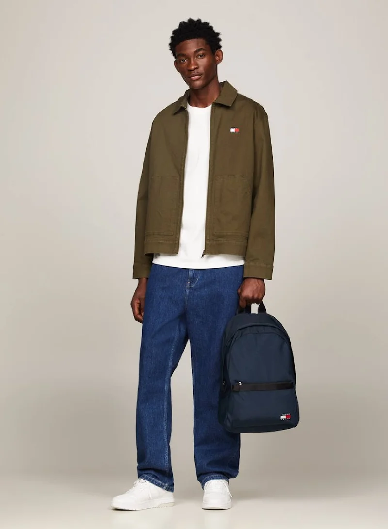 TOMMY HILFIGER Men's Essential Dome Flag Backpack -  Recycled polyester, Navy