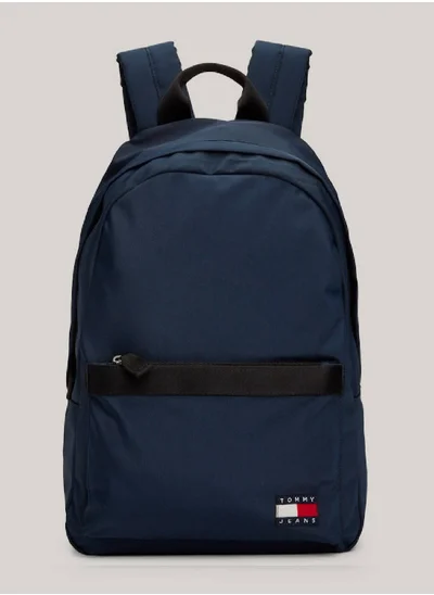 TOMMY HILFIGER Men's Essential Dome Flag Backpack -  Recycled polyester, Navy
