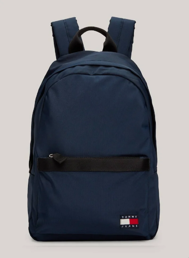 TOMMY HILFIGER Men's Essential Dome Flag Backpack -  Recycled polyester, Navy