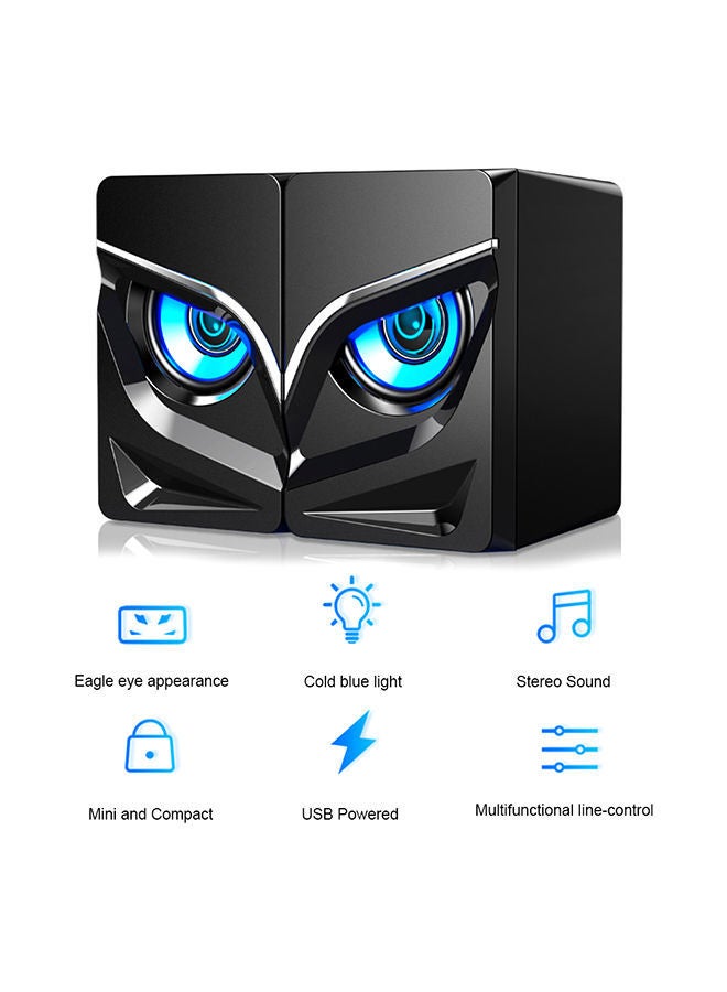 NIBEMINENT Computer Desktop Audio Speaker Black - Image 2