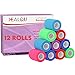 HEALQU Self Adhesive Bandage Wrap Cohesive Tape for Athletic and Sports 3x5yd 12 Rolls Self Adherent Medical Tape Flexible Elastic Bandages Multicolor for Wrist Ankle Vet Wrap for Dogs - Image 1