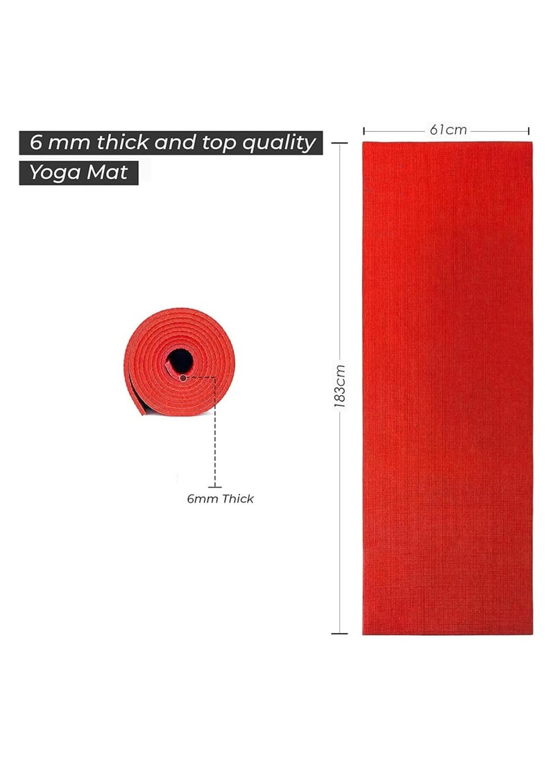 Ultimate Premium Non-Slip 6mm Yoga Mat with Attached Carrying Bag Ideal for High Intensity Interval Training, Pilates, Yoga and Many Other Home Exercises from QShop®️ - pzsku/Z403340E8F2FE2A270309Z/45/_/1729511091/3ffa2e0c-3479-4490-9e87-9faaa548deb2
