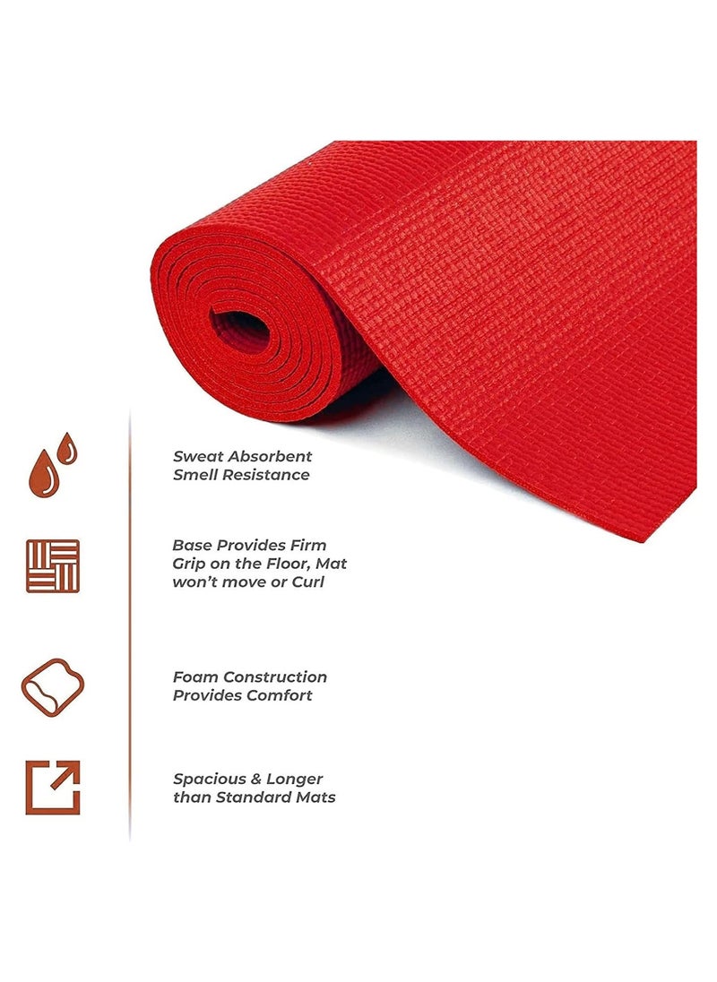 Ultimate Premium Non-Slip 6mm Yoga Mat with Attached Carrying Bag Ideal for High Intensity Interval Training, Pilates, Yoga and Many Other Home Exercises from QShop®️ - pzsku/Z403340E8F2FE2A270309Z/45/_/1729511096/72315d3d-6c0c-4fa4-9e86-dcea5cbc9d38
