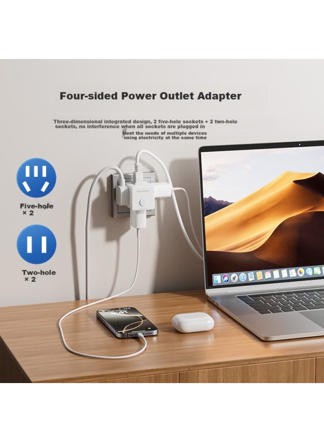 Blaupunkt German Travel Adapter/converter Plug/power Adapter/cube Socket For Europe, Germany, France, Spain, Russia, South Korea, Thailand - Image 1