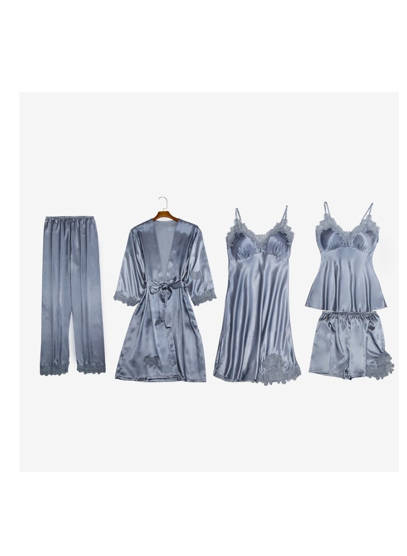 Five-Piece Suspender Pajamas Set that Can Be Worn In All Seasons