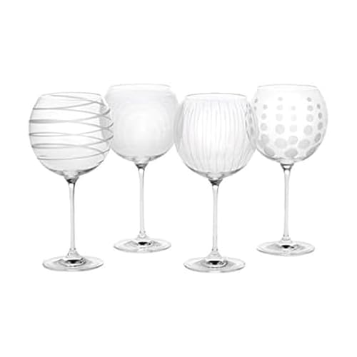 Mikasa Cheers Balloon Goblet Wine Glass 245Ounce Set of 4 Transparent
