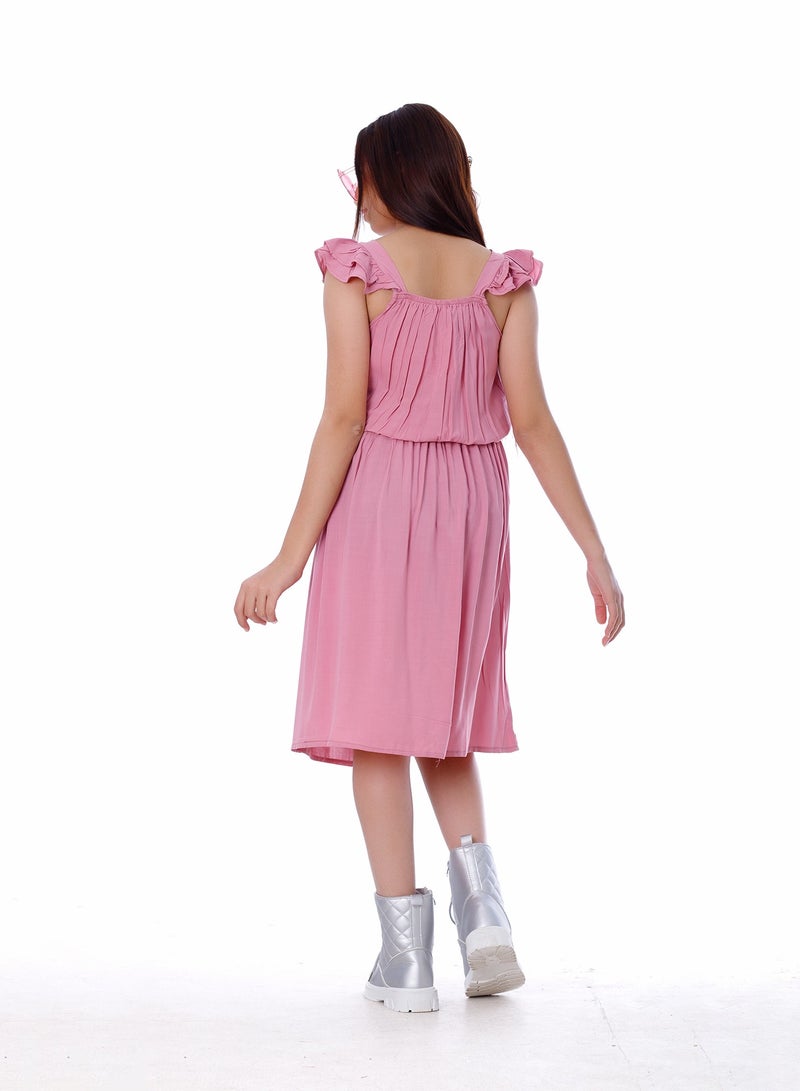 BEBO Girls Dress Pink  - Image 2