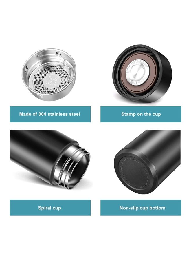 NIBEMINENT Stainless Steel Vacuum Water Bottle with Smart LCD Touch Screen Pink/Blue - Image 4