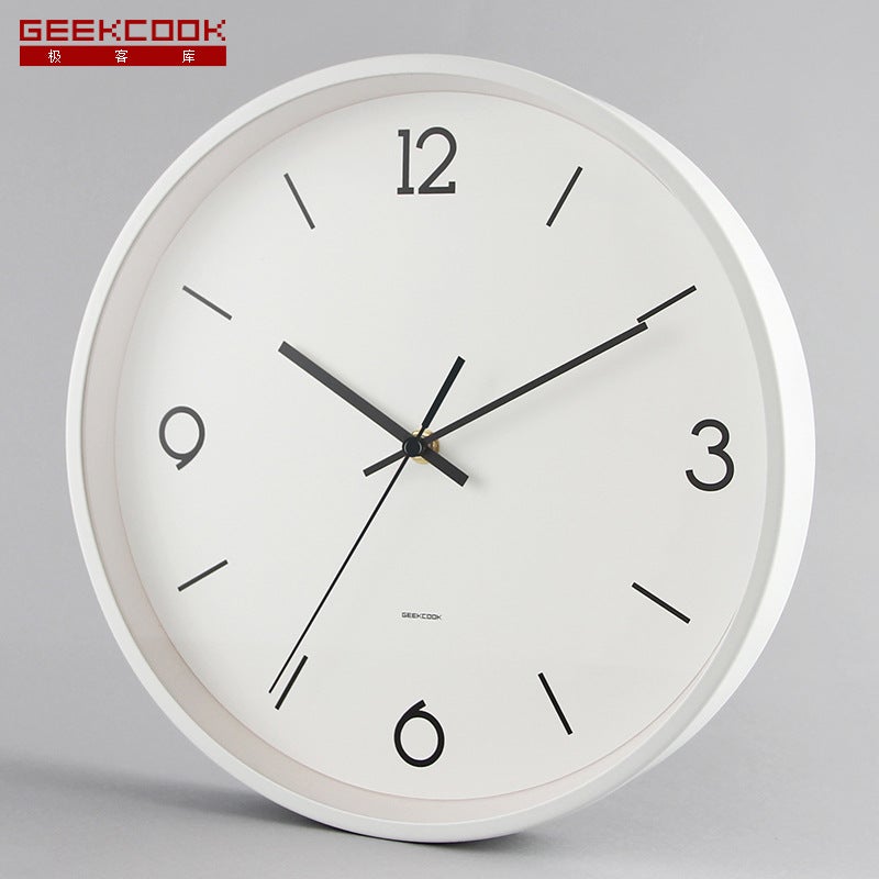 Modern Fashion Metal Wall Clock: Spring Breeze And Rain 12 Inch Round Mute Wall Clock Factory Generation Hair - Image 1