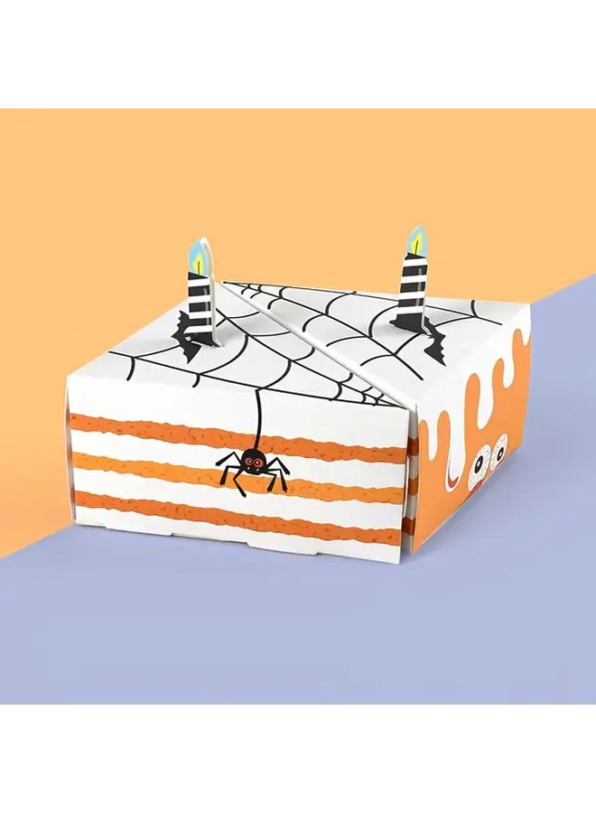 8pcs Halloween Triangular Gift Boxes Party Decorations Candy Wrapping Orange Black - Image 5