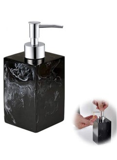 Soap Dispenser 500ML For Bathroom Kitchen Countertop Dispenser Lotion Liquid Dispenser Soap Bottle Ceramic Marble Soap Dispenser Black 16 x 9 x 5.5 cm - pzsku/Z4033861FDD51759E1B0EZ/45/_/1719402748/c0bda32e-8eee-45f1-9ddf-0ef97c5d1142