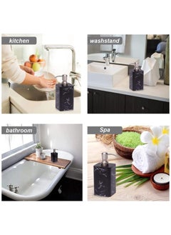 Soap Dispenser 500ML For Bathroom Kitchen Countertop Dispenser Lotion Liquid Dispenser Soap Bottle Ceramic Marble Soap Dispenser Black 16 x 9 x 5.5 cm - pzsku/Z4033861FDD51759E1B0EZ/45/_/1719402760/4336cb42-ccbf-4fea-a19e-84408aca7dcb