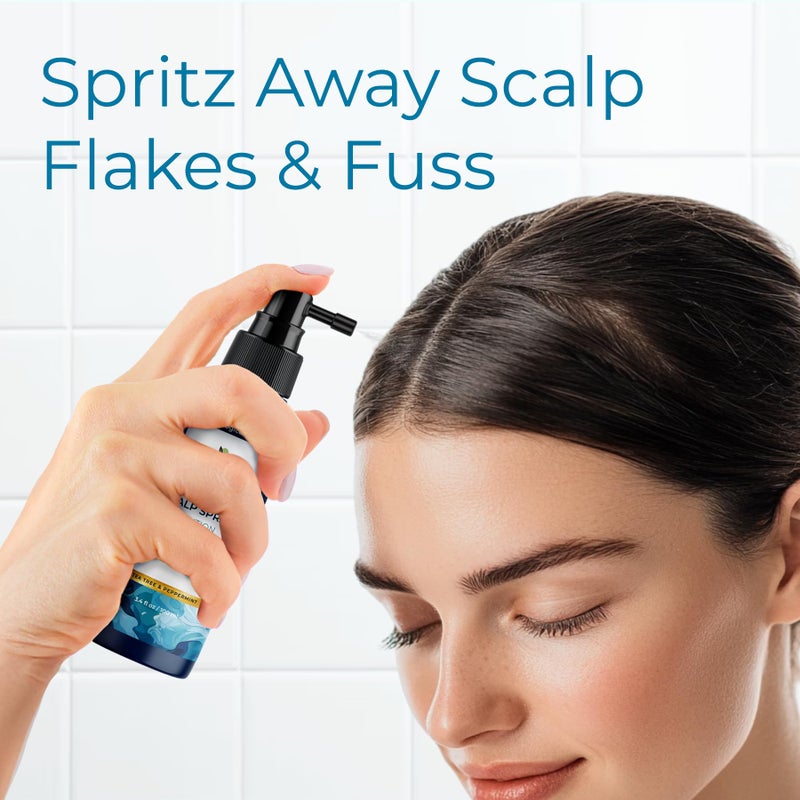 Tree To Tub Dry Scalp Spray - Intensive Scalp Moisturizer for Men & Women - Tea Tree Leave in Scalp Moisturizer for Dry Scalp, Full Spectrum Scalp Spray for Flaky Buildup & Excess Oil, Scalp Care - Image 2