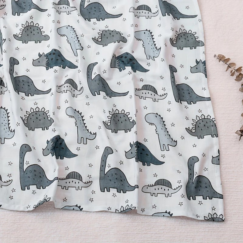 Bluejw 2 Layers Muslin Swaddle Blankets for Newborn - Soft Receiving Blanket Swaddlers - Baby Wrap - Image 1