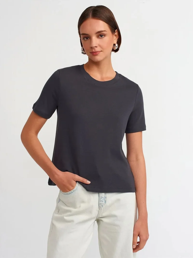 ديلفين Dilvin Women's Cotton Crew Neck T-Shirt