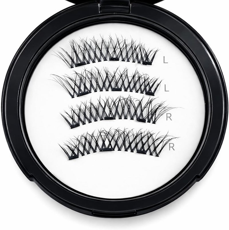 Ramshah Magnetic Eyelashes Natural & Voluminous Reusable Lashes Strong Hold, Waterproof, windproof, Easy Application Premium Magnetic Lash Set for All Day Wear No Eyeliner or Mascara or Glue Needed - Image 2