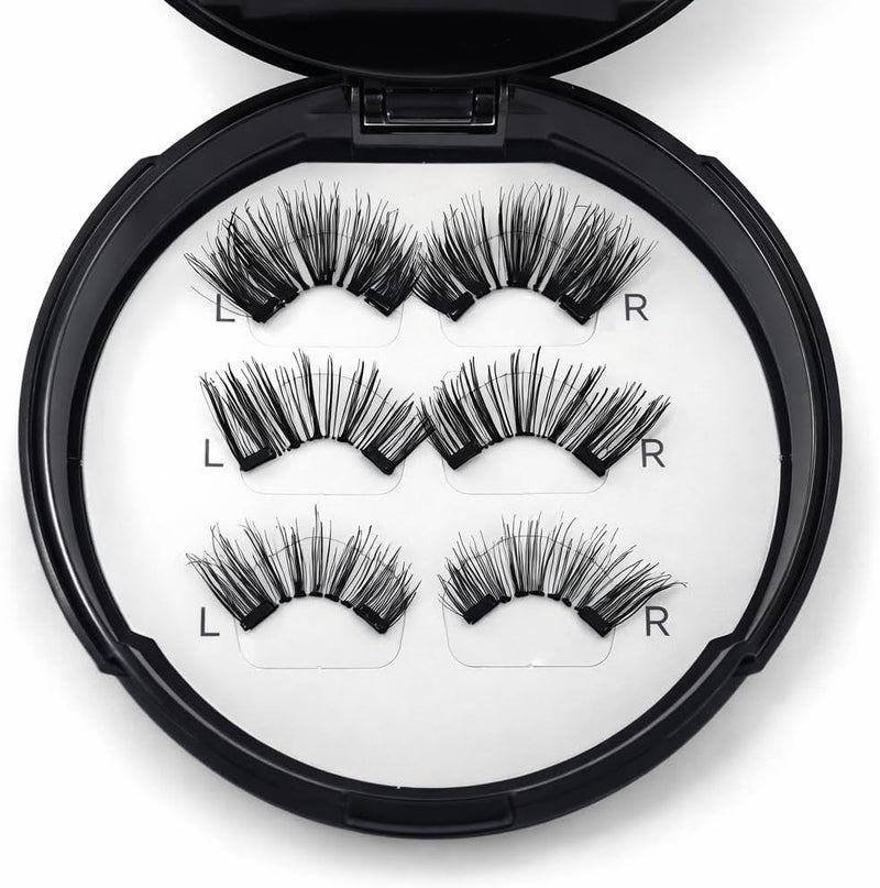 Ramshah Magnetic Eyelashes Natural & Voluminous Reusable Lashes Strong Hold, Waterproof, windproof, Easy Application Premium Magnetic Lash Set for All Day Wear No Eyeliner or Mascara or Glue Needed - Image 3