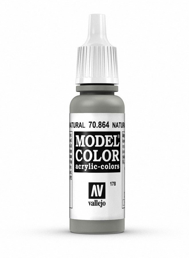 Vallejo 70864 Model Color Acrylic Paint 17 ml, Natural Steel
